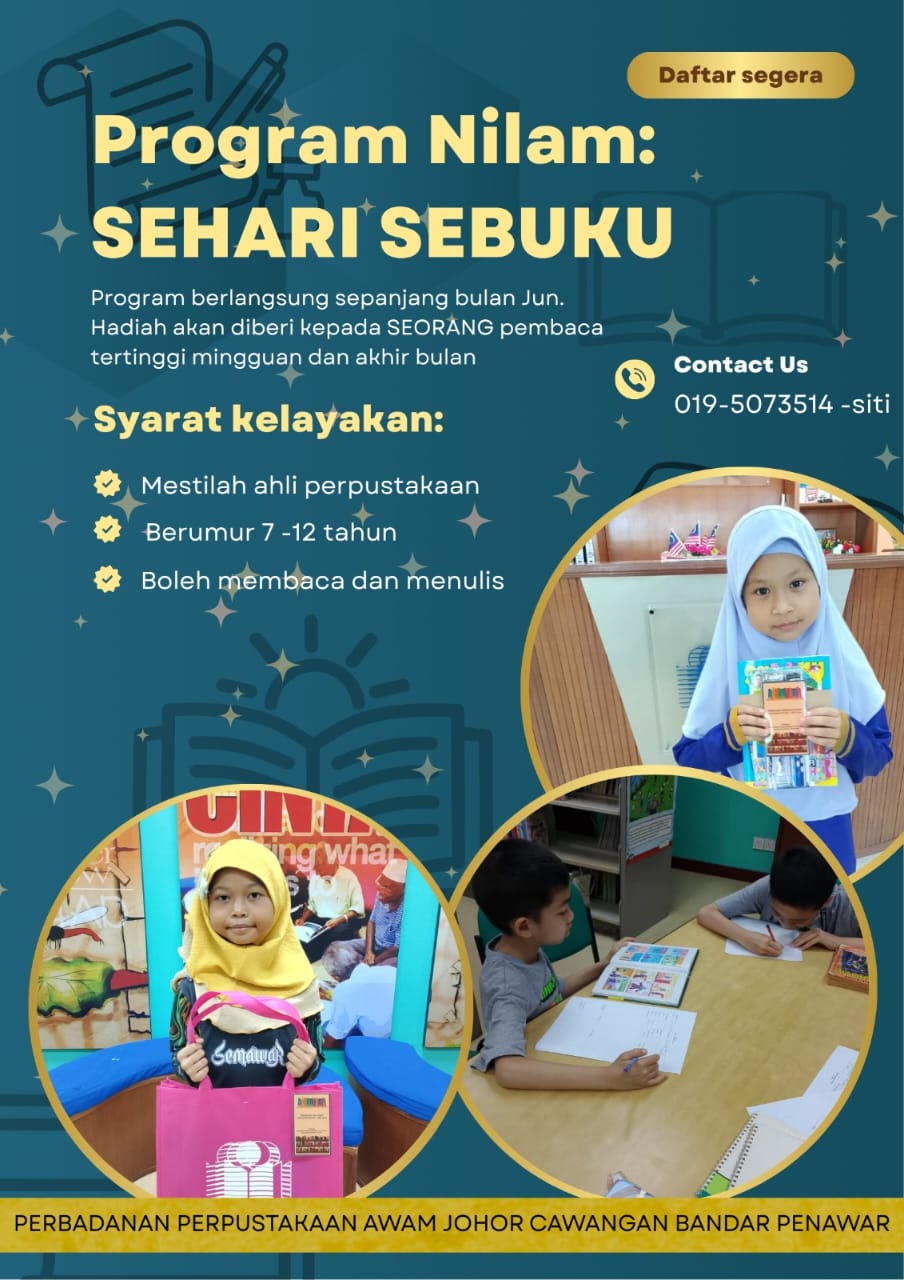 NILAM:SEHARI SEBUKU BULAN JUN