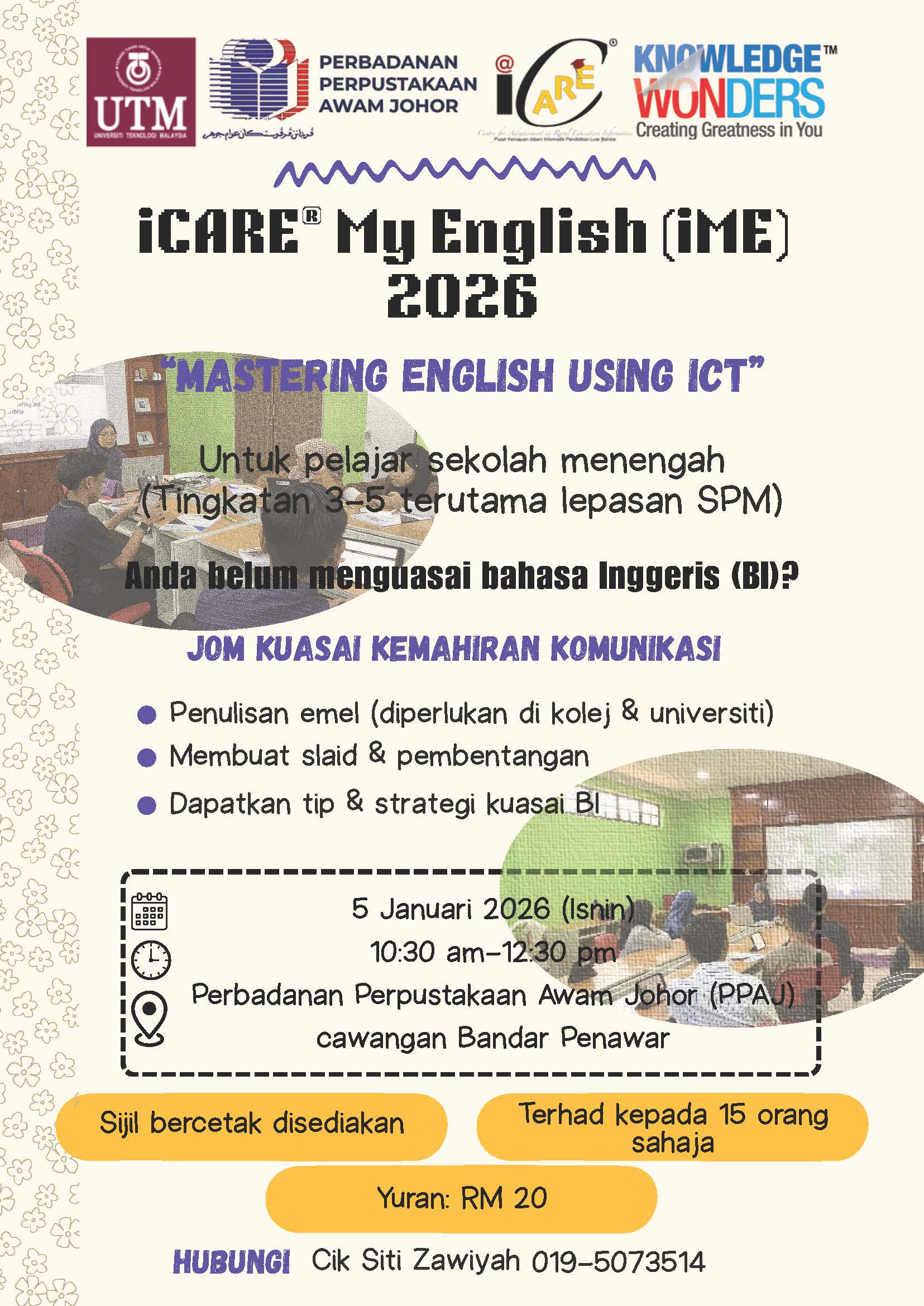 iCARE® My English (iME) 2026: “Mastering English Using ICT”