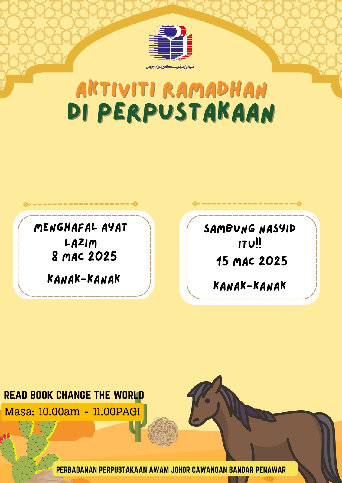 AKTIVITI REMADHAN DI PERPUSTAKAAN (SAMBUNG NASYID ITU!)